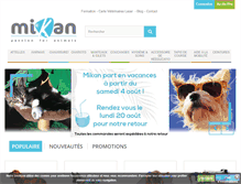Tablet Screenshot of mikan-vet.com